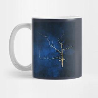 Kintsugi Electric Blue #blue #gold #kintsugi #japan #marble #watercolor #abstract Mug